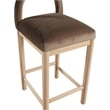 Meridian Furniture Conrad Brown Velvet Counter Stool