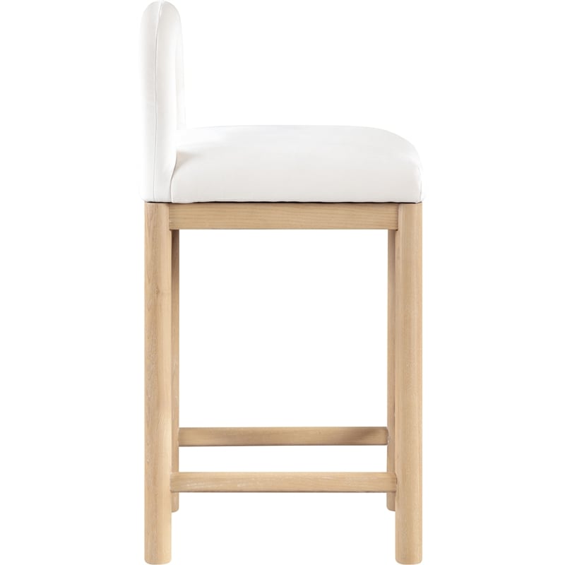 Meridian Furniture Conrad Cream Velvet Counter Stool