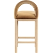 Meridian Furniture Conrad Saddle Velvet Counter Stool