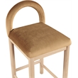 Meridian Furniture Conrad Saddle Velvet Counter Stool