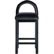 Meridian Furniture Conrad Black Velvet Counter Stool