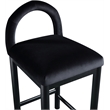 Meridian Furniture Conrad Black Velvet Counter Stool
