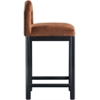 Meridian Furniture Conrad Cognac Velvet Counter Stool