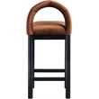Meridian Furniture Conrad Cognac Velvet Counter Stool
