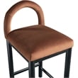 Meridian Furniture Conrad Cognac Velvet Counter Stool