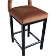 Meridian Furniture Conrad Cognac Velvet Counter Stool