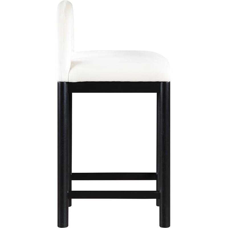 Meridian Furniture Conrad Cream Velvet Counter Stool