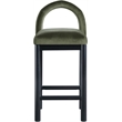 Meridian Furniture Conrad Green Velvet Counter Stool