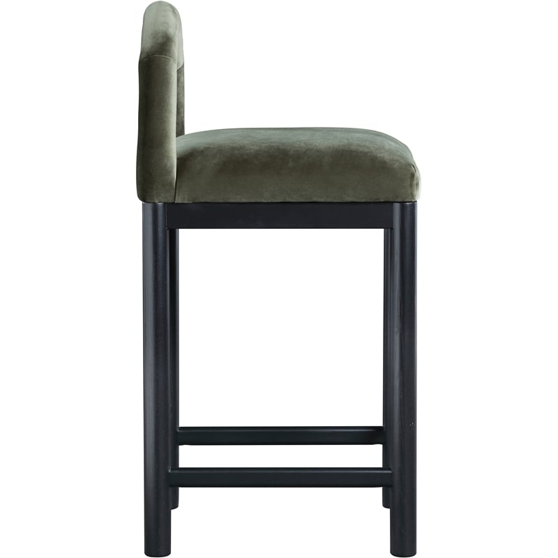 Meridian Furniture Conrad Green Velvet Counter Stool