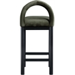 Meridian Furniture Conrad Green Velvet Counter Stool