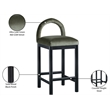 Meridian Furniture Conrad Green Velvet Counter Stool