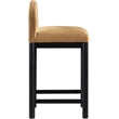 Meridian Furniture Conrad Saddle Velvet Counter Stool