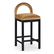 Meridian Furniture Conrad Saddle Velvet Counter Stool