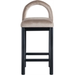 Meridian Furniture Conrad Taupe Velvet Counter Stool