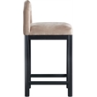 Meridian Furniture Conrad Taupe Velvet Counter Stool