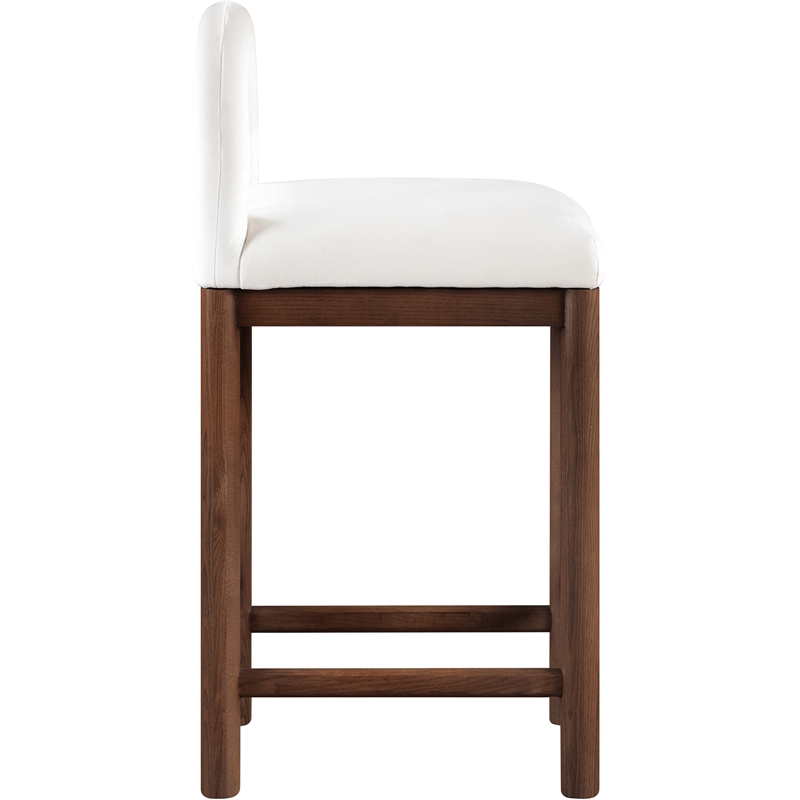 Meridian Furniture Conrad Cream Velvet Counter Stool