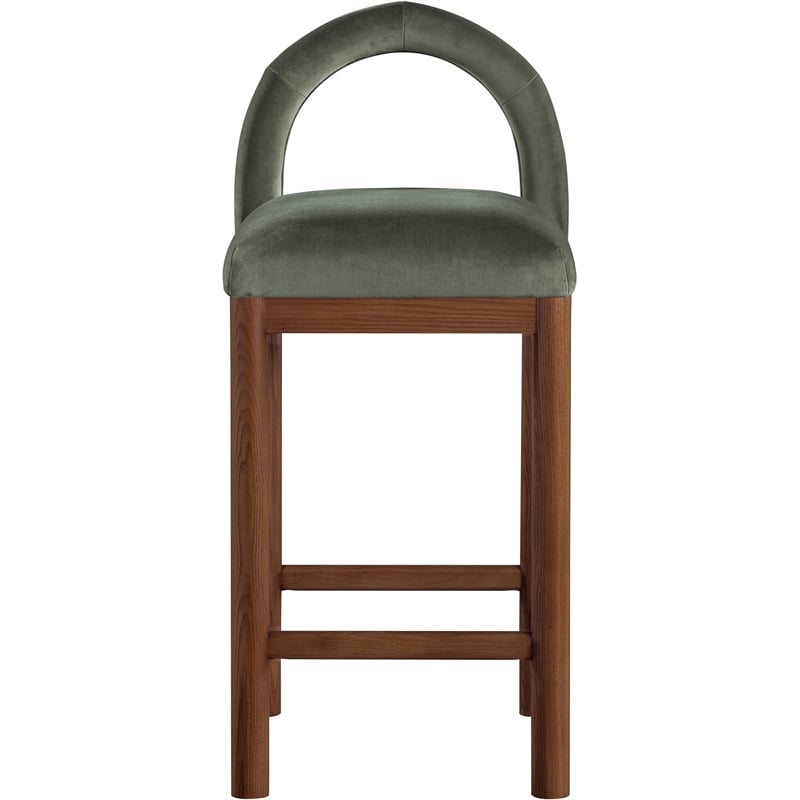 Meridian Furniture Conrad Green Velvet Counter Stool