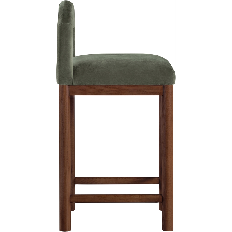 Meridian Furniture Conrad Green Velvet Counter Stool