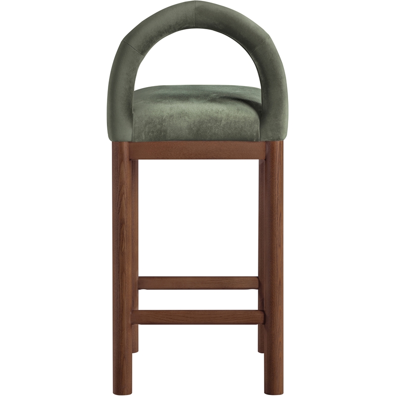 Meridian Furniture Conrad Green Velvet Counter Stool