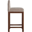 Meridian Furniture Conrad Taupe Velvet Counter Stool