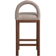 Meridian Furniture Conrad Taupe Velvet Counter Stool