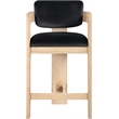 Meridian Furniture Sacha Black Velvet Stool