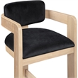 Meridian Furniture Sacha Black Velvet Stool