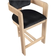 Meridian Furniture Sacha Black Velvet Stool