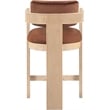 Meridian Furniture Sacha Cognac Velvet Stool