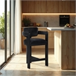 Meridian Furniture Sacha Black Velvet Stool