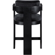 Meridian Furniture Sacha Black Velvet Stool