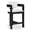 Meridian Furniture Sacha Cream Velvet Stool