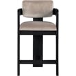 Meridian Furniture Sacha Taupe Velvet Stool