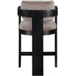 Meridian Furniture Sacha Taupe Velvet Stool