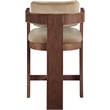 Meridian Furniture Sacha Beige Velvet Stool