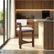 Meridian Furniture Sacha Cream Velvet Stool