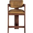 Meridian Furniture Sacha Saddle Velvet Stool