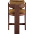 Meridian Furniture Sacha Saddle Velvet Stool