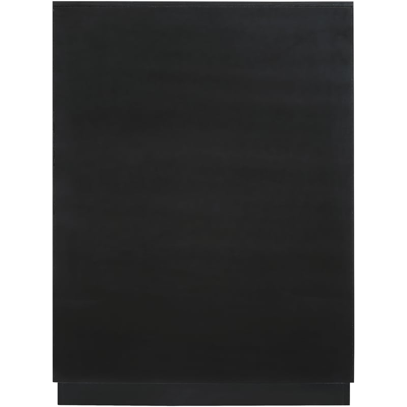 Meridian Furniture Weave Black Oak Veneer Chest