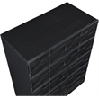 Meridian Furniture Weave Black Oak Veneer Chest