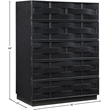 Meridian Furniture Weave Black Oak Veneer Chest