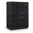 Meridian Furniture Weave Black Oak Veneer Chest