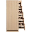 Meridian Furniture Weave Natural Oak Veneer Chest