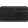 Meridian Furniture Weave Black Oak Veneer Dresser
