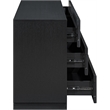 Meridian Furniture Weave Black Oak Veneer Dresser