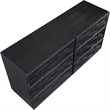 Meridian Furniture Weave Black Oak Veneer Dresser