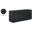 Meridian Furniture Weave Black Oak Veneer Dresser