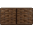 Meridian Furniture Weave Brown Oak Veneer Dresser