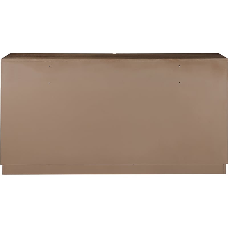 Meridian Furniture Weave Brown Oak Veneer Dresser