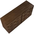 Meridian Furniture Weave Brown Oak Veneer Dresser